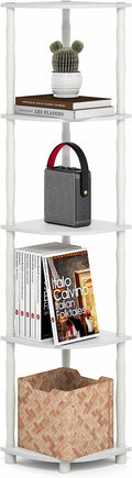 Furinno Turn-N-Tube Storage Shelves, 5-Tier Open Frame Book Shelf, Standing by Furinno-FitsYourSpaceFitsYourBudget