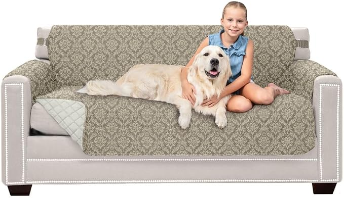 Sofa Shield® Couch Slip Covers for Dogs, Reversible Furniture Protector by SofaShield