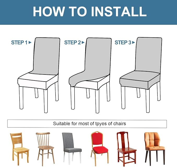 Genina 100% Waterproof Chair Covers - Image 6