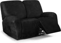 ANARACHON Leather Look Loveseat Recliner Cover, 6-Pieces Stretch Dual Recliner by ANARACHON