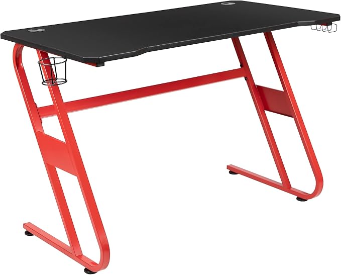 Flash Furniture Fisher Red Gaming Ergonomic Desk by FlashFurniture