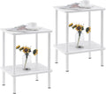 Apicizon 2 Tier End Table Set of 2, Small Side Table by APICIZON
