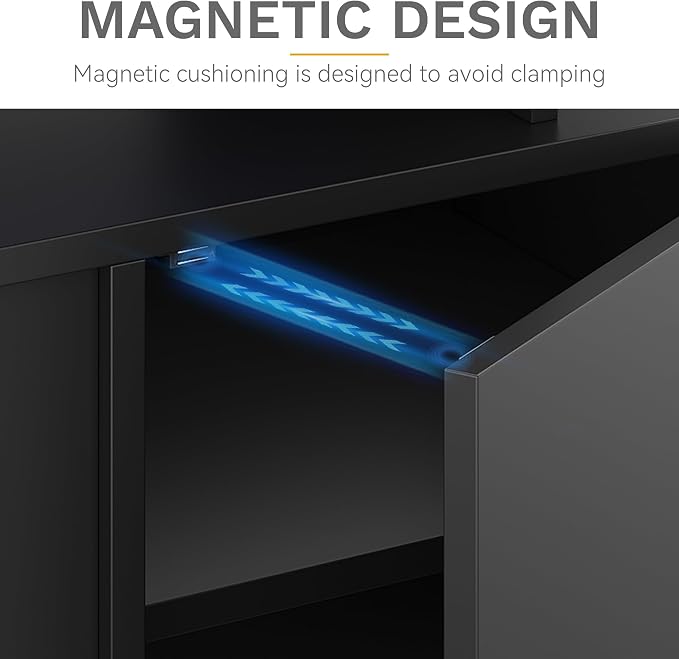 DWVO Modern TV Stand for 75 Inch TVs, Entertainment Center - Image 5