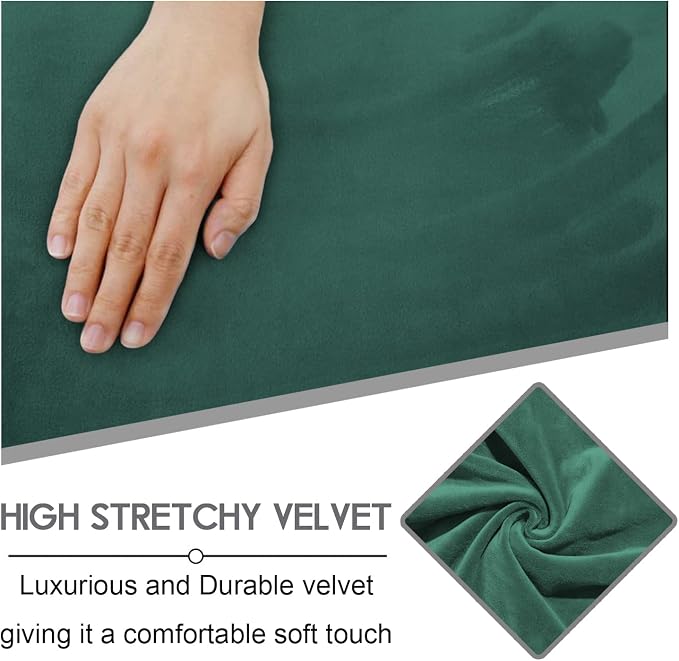 ULTICOR Velvet 8-Pieces Recliner Sofa Covers Stretch Reclining Couch Covers - Image 3