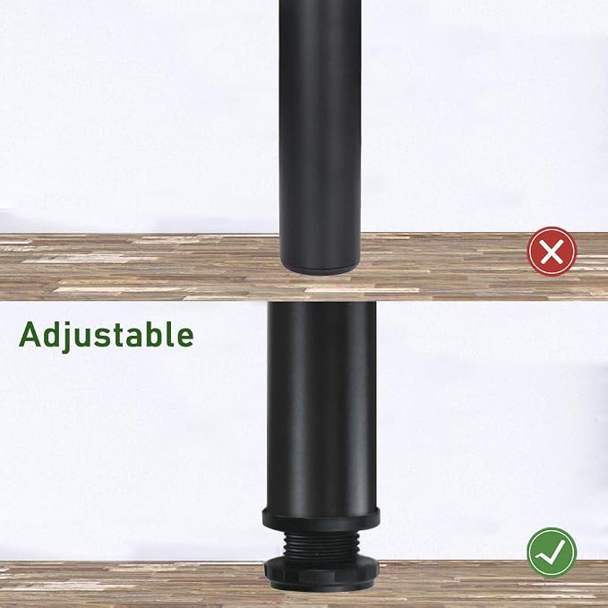 QLLY 12 Inch Adjustable Metal Coffee Table Legs, Heavy Duty Round Furniture Legs - Image 4