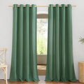 NICETOWN Rustic Linen 144 inch Long Curtains by NICETOWN