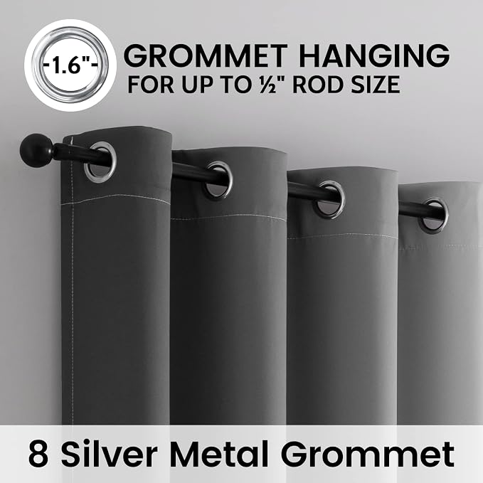 SimpleHome Blackout Curtains Ombre - Image 3