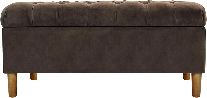 Homepop Home Decor | Tufted Ainsley Button Storage Ottoman Bench by HomePop