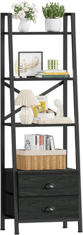 Furologee 4-Tier Ladder Shelf, Small Bookshelf by Furologee