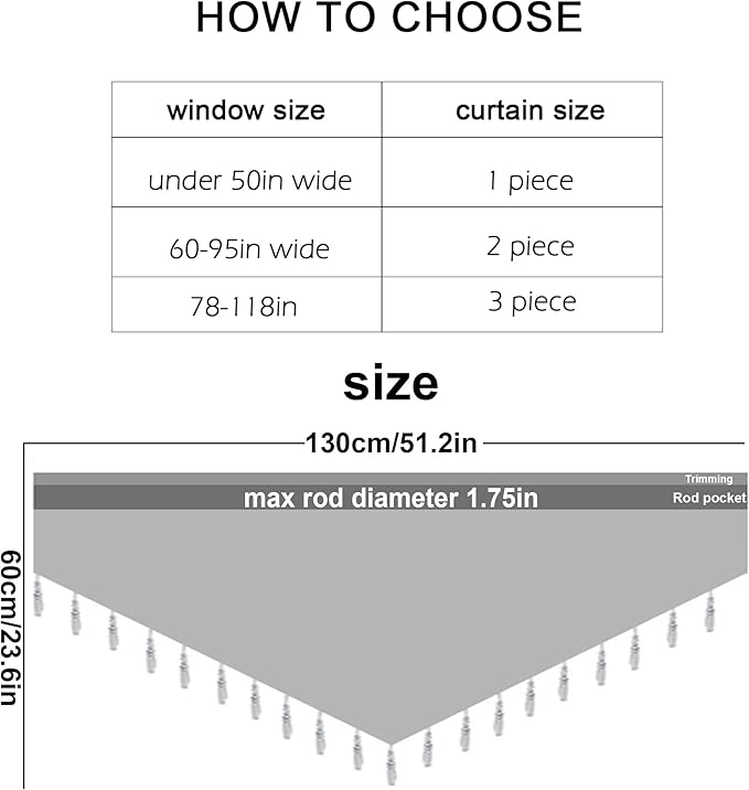 Molaxhome Swag Curtain 51 inch Length Rod Pocket Scalloped Curtain Valance - Image 8