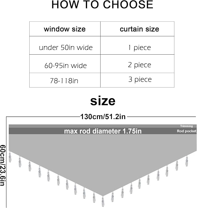 Molaxhome Swag Curtain 51 inch Length Rod Pocket Scalloped Curtain Valance - Image 9