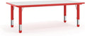Flash Furniture Wren 23.625''W x 47.25''L Rectangular Red Plastic Height by FlashFurniture