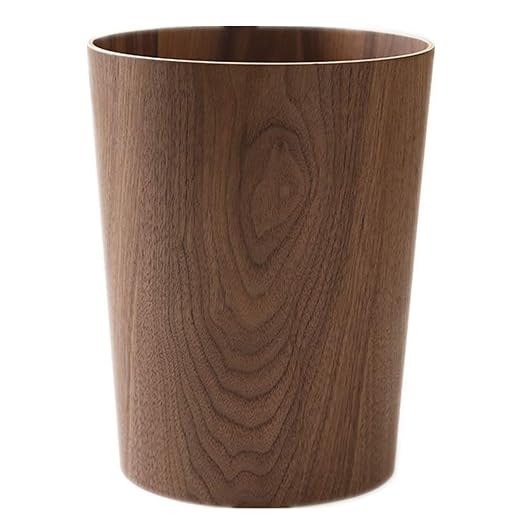 2.3 Gallons Wood Trash Can Wastebasket by BISOZER