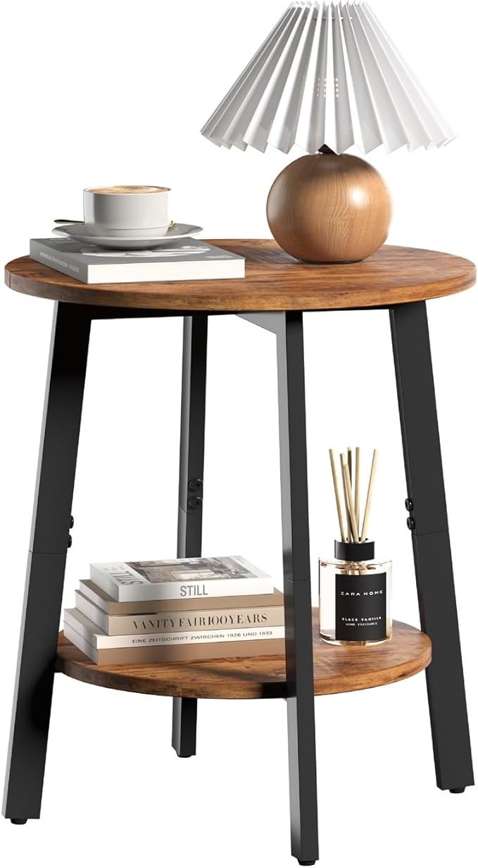 sthmec Side Table, Small Round End Table by Unknown