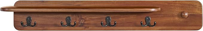 Alaterre Furniture Calais 36 Inch Wall Mount Coat Rack - Image 7