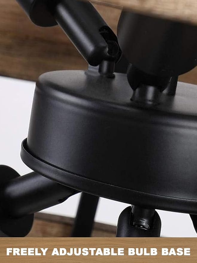 20" Farmhouse Chandeliers for Dining Room 6-Light Solid Wood French Country - Image 7