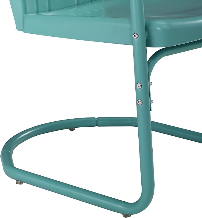 Crosley Furniture Tulip 2-Piece Outdoor Chair Set, Retro Metal Patio Chairs - Image 11