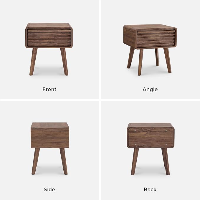 mopio Ensley Mid Century Modern Side Table, Small Accent Tables - Image 7