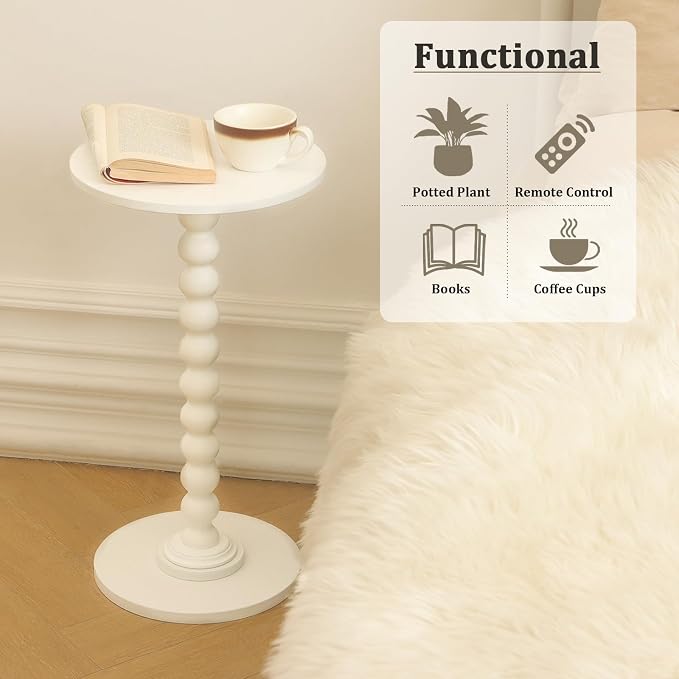 Fultyle Round Side Table, Small Drink Table - Image 6