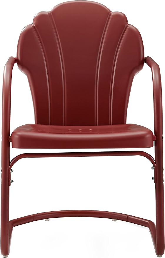 Crosley Furniture Tulip 2-Piece Outdoor Chair Set, Retro Metal Patio Chairs - Image 4