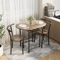 Shahoo 3-Piece Wooden Dining Table Set, Kitchen Breakfast Nook Sets by BuynowfromShahoo