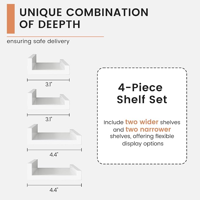 FLYJOE Floating Picture Ledge Shelves - Image 8