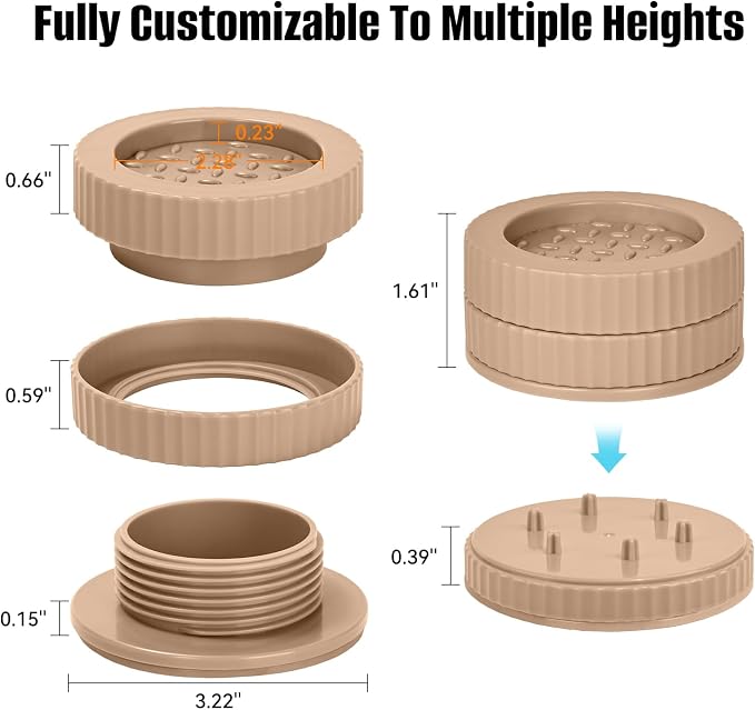 Adjustable Bed Risers 1 inch - Image 4