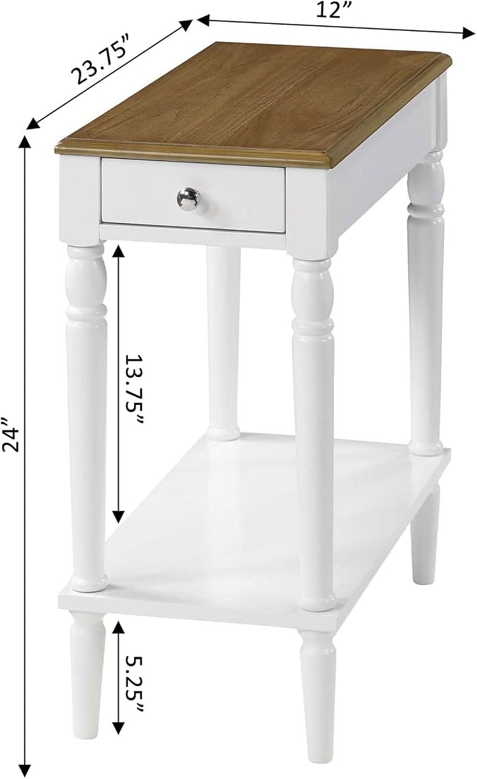 Convenience Concepts French Country No Tools Chairside End Table - Image 3