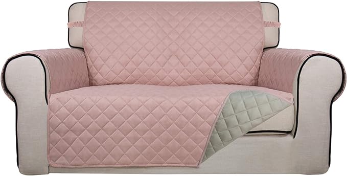 PureFit Reversible Quilted Sofa Cover, Water Resistant Slipcover Furniture by PureFit