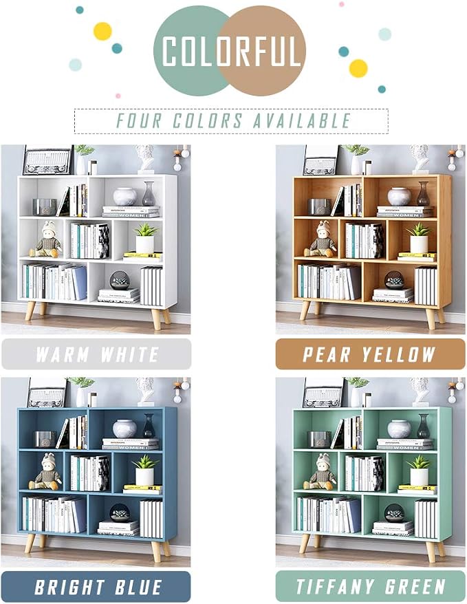 IOTXY Wooden Open Shelf Bookcase - Image 6