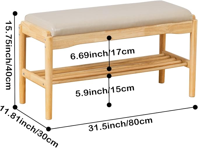 SOBIBO Entryway Shoe Bench - Image 3