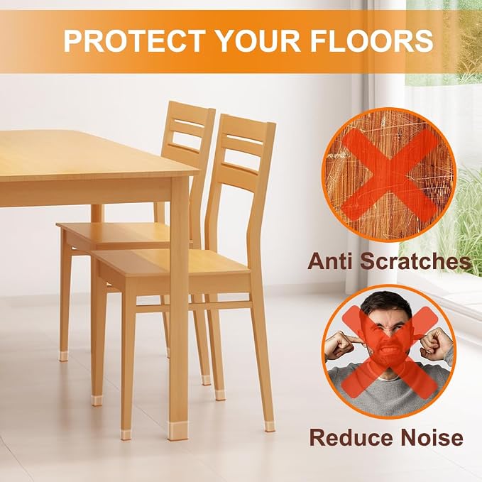 24 Pcs Chair Leg Floor Protectors - Image 3