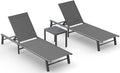 Ciokea Foldable Outdoor Lounge Chair Set of 2 by CIOKEA
