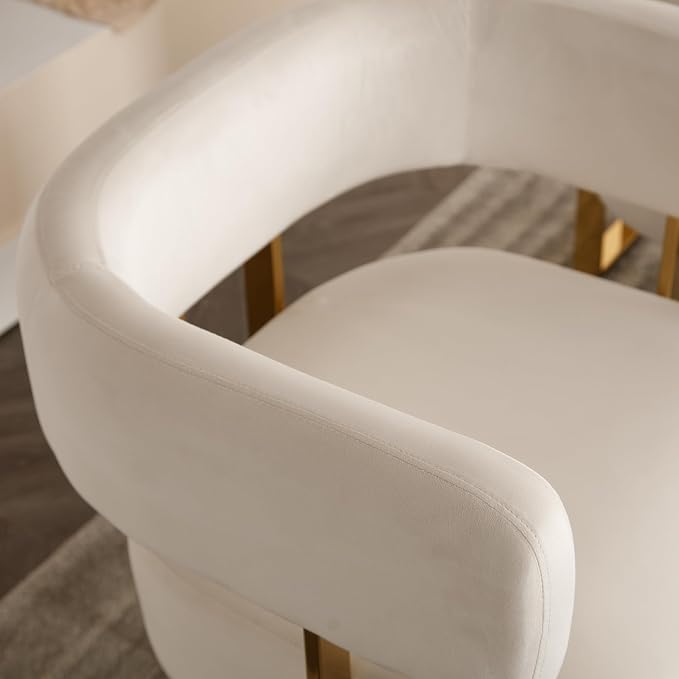 Modern Barrel Accent Chairs Set of 2, Living Room Side Chairs - Image 7