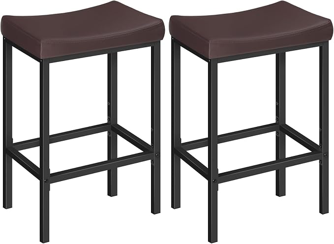 HOOBRO Bar Chairs, 24.8 Inches, 2.4" Thick Upholstery, by HOOBRO