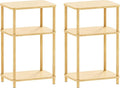 Bamboo End Table, Side Table for Small Space by Alifewithtasteandstyle