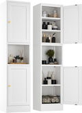 YAUWOH 2-Door Metal Storage Cabinet, Tall Slim Pantry Organizer by YAUWOHFactoryOutletsColorfulMetalFurniture