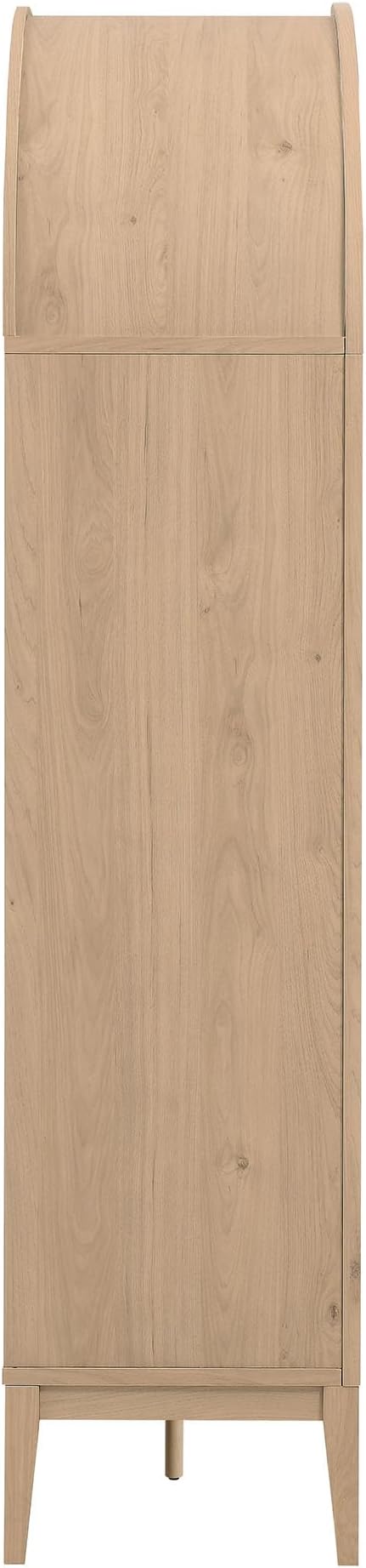 Modway Nolan Tall Arched Storage Display Cabinet in Light Oak - Image 7