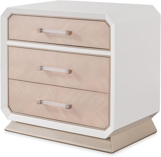 First of a Kind Dior Two Tone Luxury 4 Piece Queen Bedroom Set - Image 4