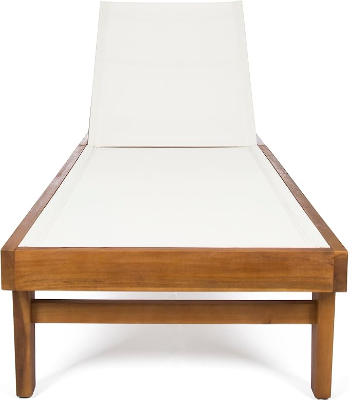 Christopher Knight Home Dina Set of 2 Chaise Lounge Chair Outdoor, Acacia Wood - Image 5