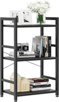NUMENN 3 Tier Slim Bookshelf, Bookcase Shelf Storage Organizer, Modern Book by NUMENN