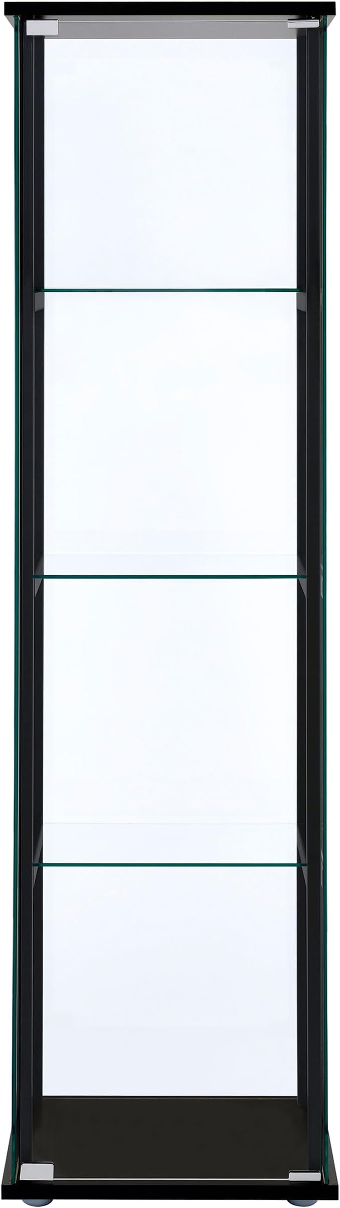 Coaster Home Furnishings Cyclamen 64-inch 5-Tier Clear Tempered Glass Curio - Image 4
