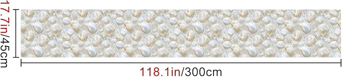 HOMETITUTE Pearl Pattern Wallpaper Peel and Stick Self Adhesive Vinyl Wall - Image 3