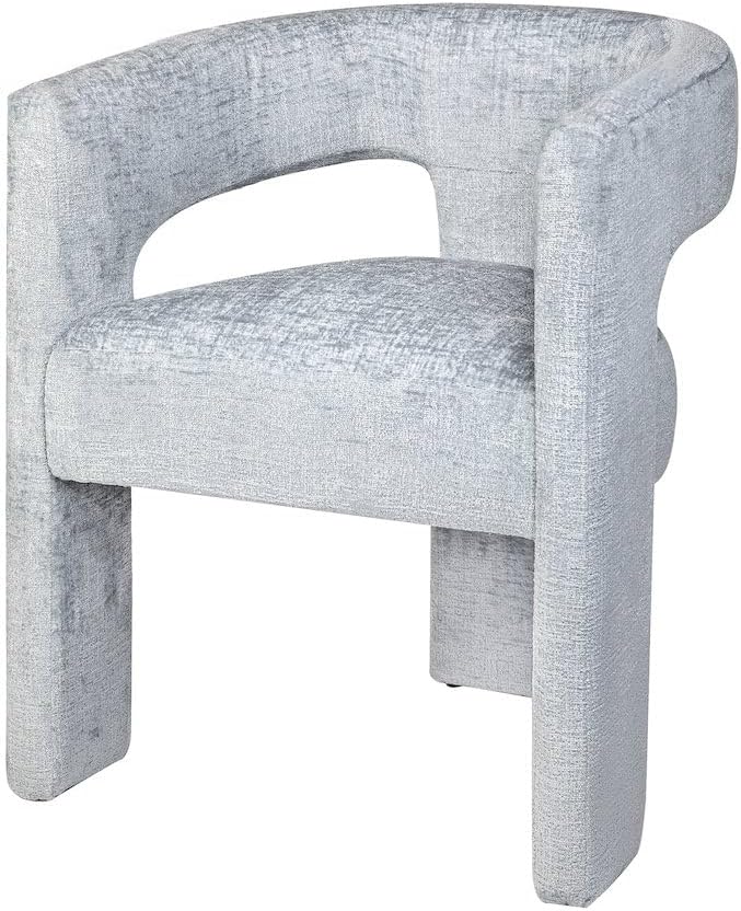 Jofran Gwen Jacquard Upholstered Accent Chair, Modern Luxury Plush Sculptural - Image 4