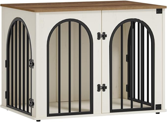 Hzuaneri 31.5'' Wooden Dog Crate Furniture, Indoor Dog Kennel Dogs Cage - Image 9