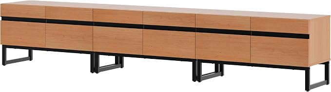 WAMPAT Modern TV Stand for 32-110 Inch TVs, Wood Entertainment Center - Image 9