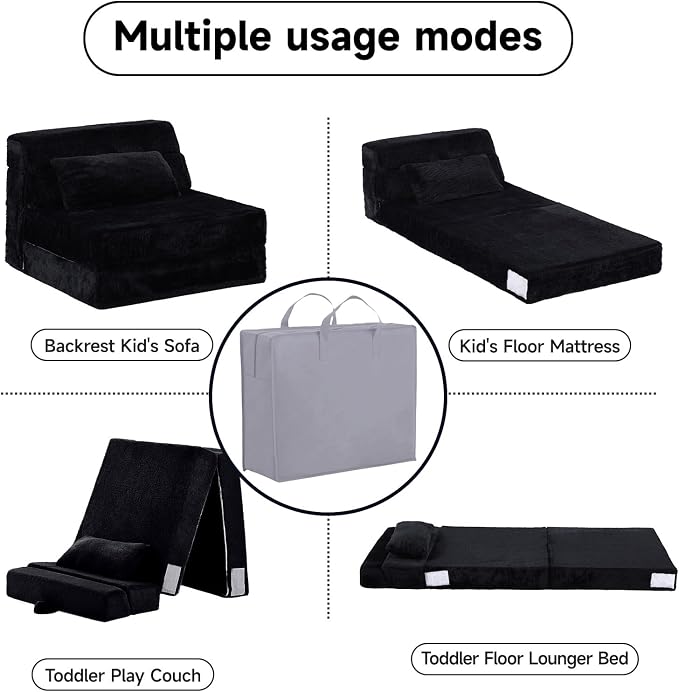 Tiita Convertible Folding Kids Sofa Bed - Image 5