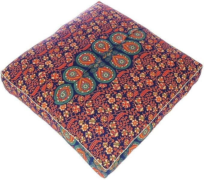 Mandala Floor Pillow Cover Meditation Cushion Seating Throw Hippie Round - Image 5