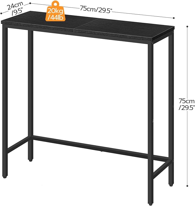 HOOBRO Narrow Console Table, 29.5" Small Entryway Table, Thin Sofa Table - Image 3