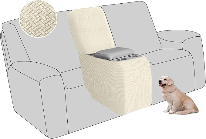 ALIECOM Recliner Sectional Couch Covers L Shape Stretch Corner Reclining by ALIECOM